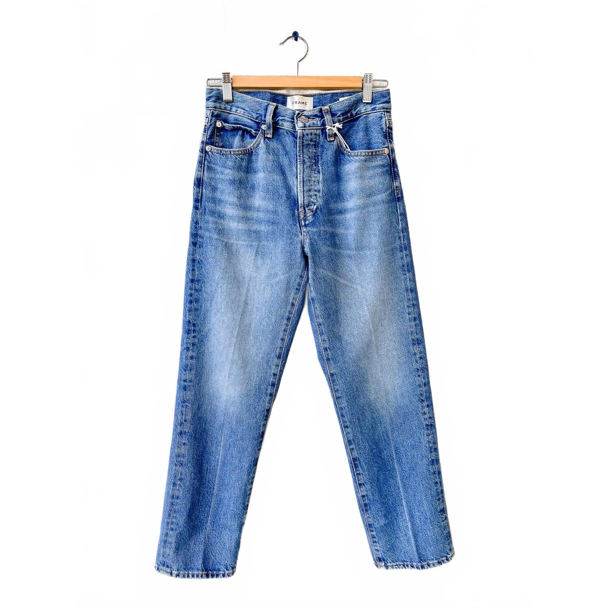 New Frame Women's Vertical Crop Straight Jeans In Drift